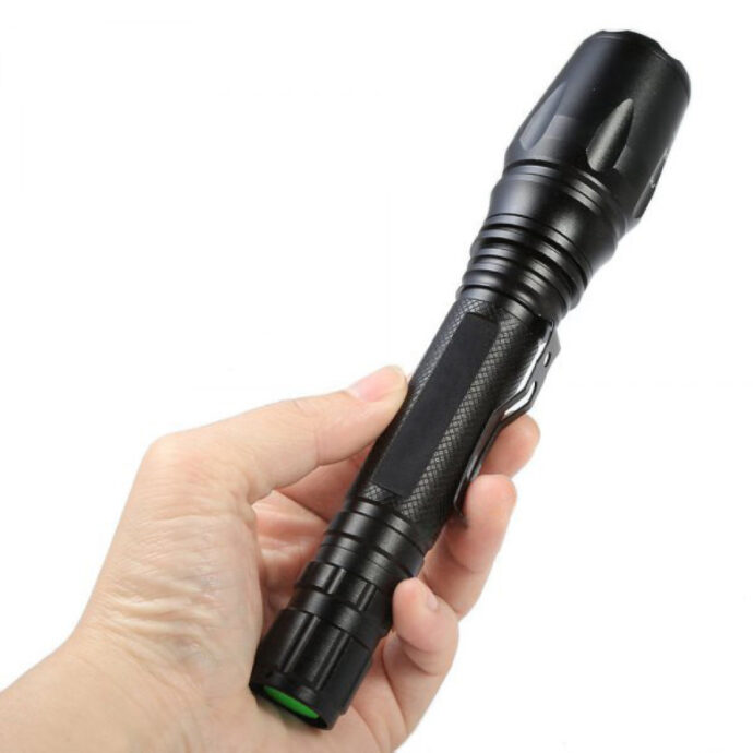 مصباح يدوي فائق السطوع عالي الجودة بدرجات ضوء مختلفة X-BALOG T6 LED FlashLight Rechargable with Multi-Light Mode BL-8668 – Image 2