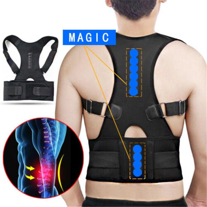 حزام الظهر المغناطيسي لتصحيح استقامة الظهر-Correcteur de Posture magnétique pour thérapie du dos – Image 3