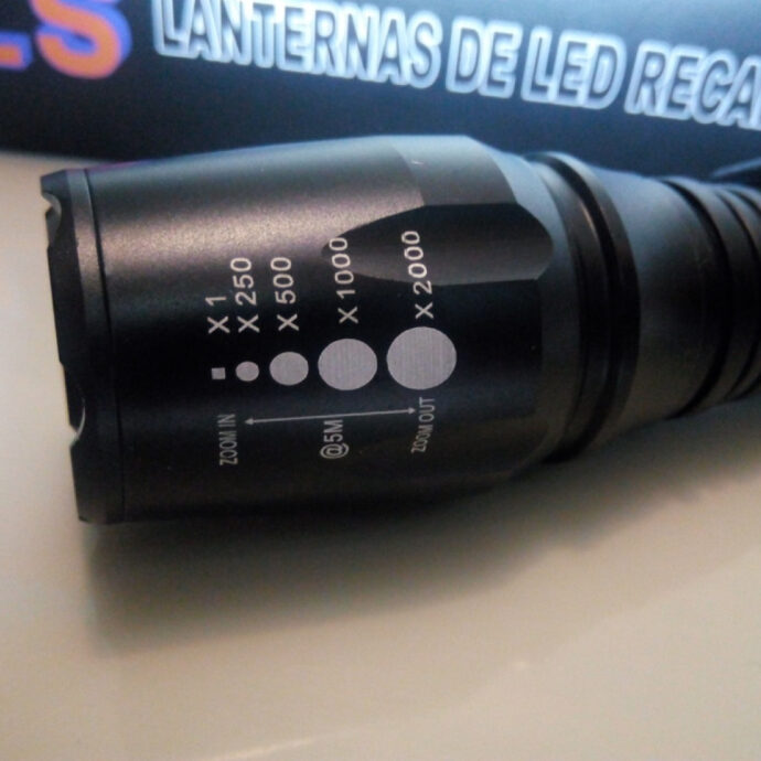 مصباح يدوي فائق السطوع عالي الجودة بدرجات ضوء مختلفة X-BALOG T6 LED FlashLight Rechargable with Multi-Light Mode BL-8668 – Image 4