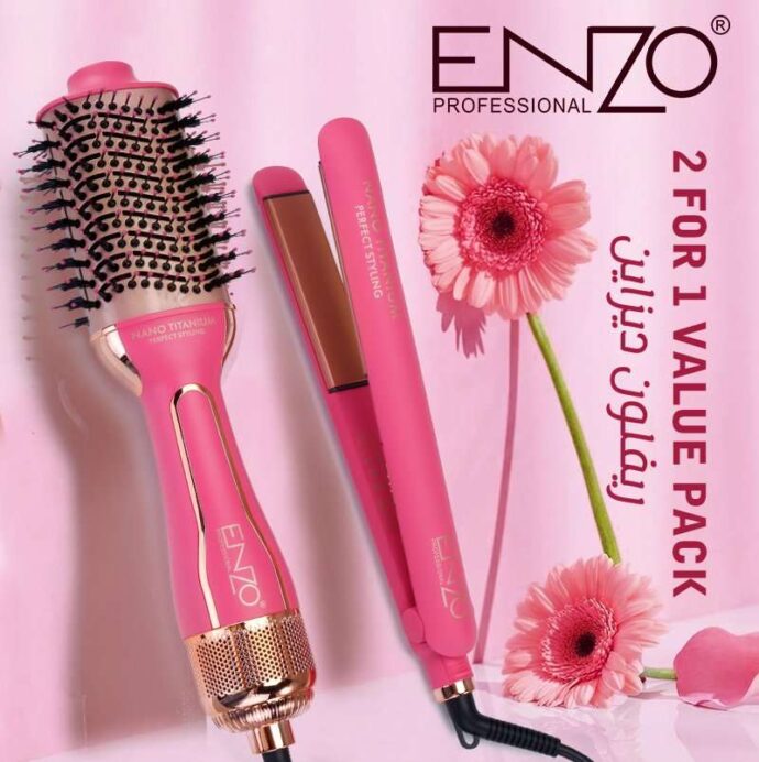 2en1 Value Pack ENZO Lisseur & Brosse Chauffante – Image 5