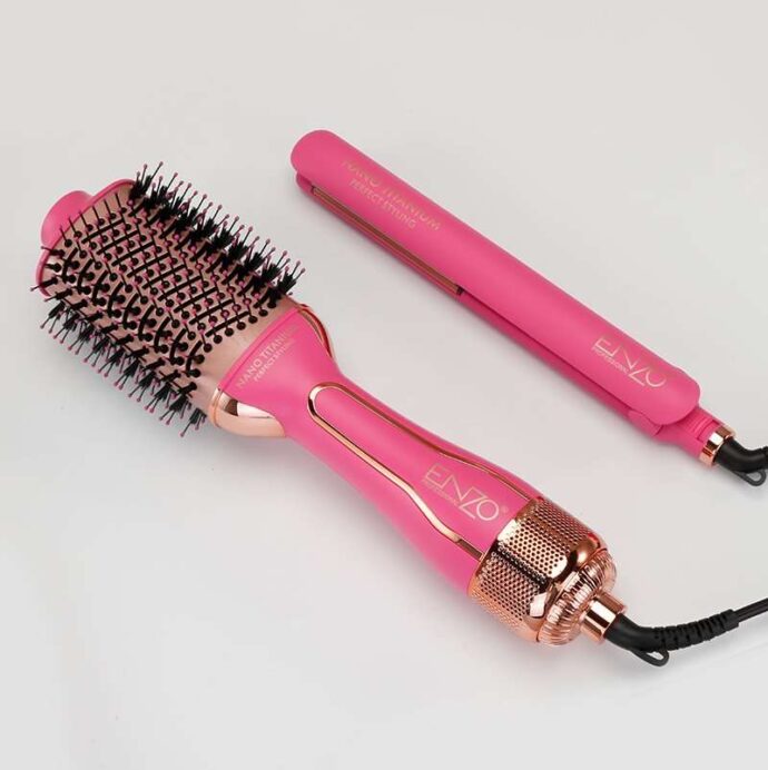 2en1 Value Pack ENZO Lisseur & Brosse Chauffante – Image 2