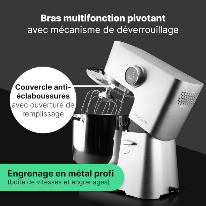 Petrin Proficook 12L 8,5 kg avec moteur Longlife Pro de 2500W fabrication allemande – Image 6