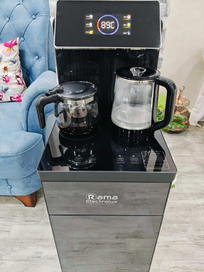 Bar a thé entièrement automatique - bouilloire avec théière et cafetière - grand ecran Tactile et armoire - Distributeur d'eau chaude smart multifonction – Image 2