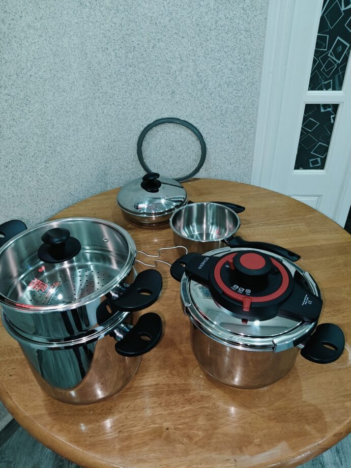 Pack 10 pieces Cocotte 6L + 8L Bonera original turque inox 18/10 haute qualité – Image 7