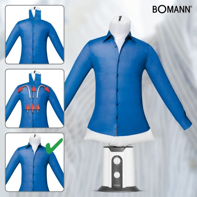 Bomann – Défroisseur Vapeur 2en1 – 850W – HBB 6025 CB – Image 3