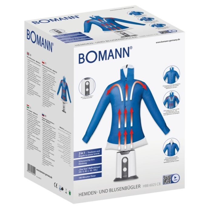 Bomann – Défroisseur Vapeur 2en1 – 850W – HBB 6025 CB – Image 8