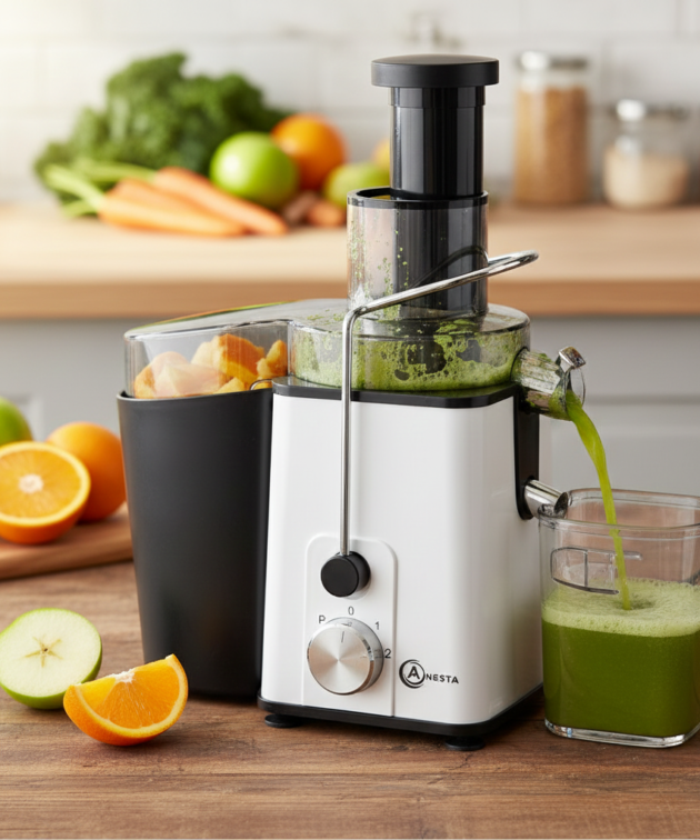 Centrifugeuse Extracteur de Jus ANESTA AJ-611 – 300W – Moteur Cuivre